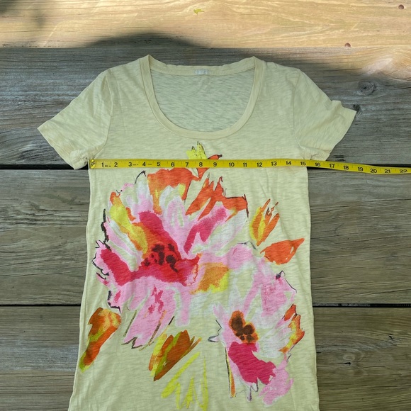 J crew floral yellow t-shirt - Picture 9 of 9
